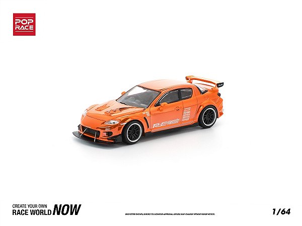 Mazda RX-8 RE-Amemiya Chrome Orange 1:64 POP RACE