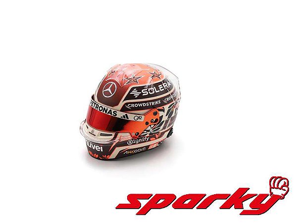 Capacete Kimi Antonelli GP Miami 2025 Mercedes AMG PETRONAS F1 Team 1:5 Spark