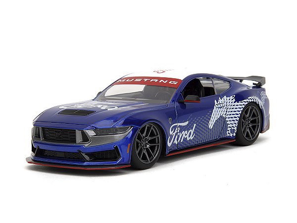 Ford Mustang Dark Horse 2024 Big Time Muscle 1:24 Jada Toys Azul