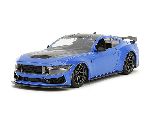 Ford Mustang Dark Horse 2024 Big Time Muscle 1:24 Jada Toys Azul