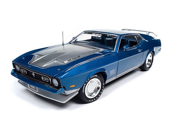 Ford Mustang Mach 1 1971 MCACN 1:18 Autoworld Azul