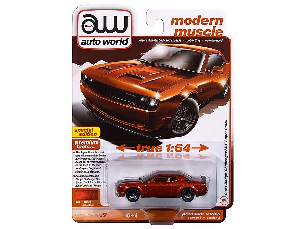 Dodge Challenger SRT 2021 Super Stock Release 5A 2024 1:64 Autoworld Premium