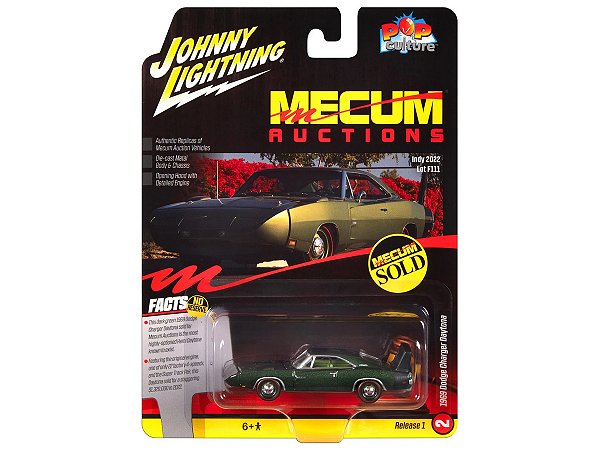 Dodge Charger Daytona 1969 Release 1 2024 1:64 Johnny Lightning Pop Culture