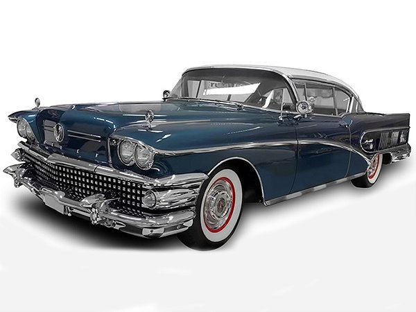 Buick Limited Riviera Coupe 1958 1:18 Sunstar Platinum Azul