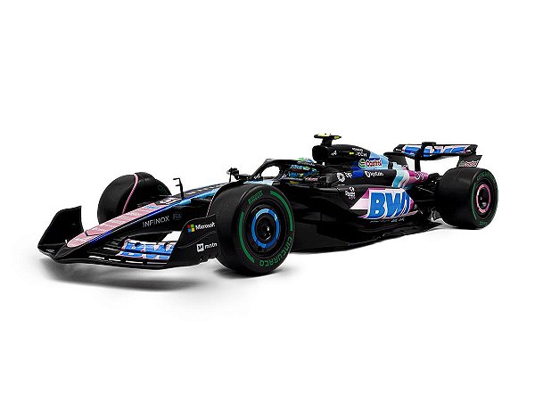 Fórmula 1 Alpine F1 Team A524 Esteban Ocon GP Brasil 2024 1:18 Solido