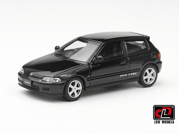 Honda CIVIC SiR II (EG6) 1:64 LCD Models Preto