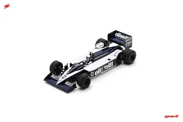 Fórmula 1 Brabham BT55 GP Monaco 1986 Elio de Angelis 1:18 Spark