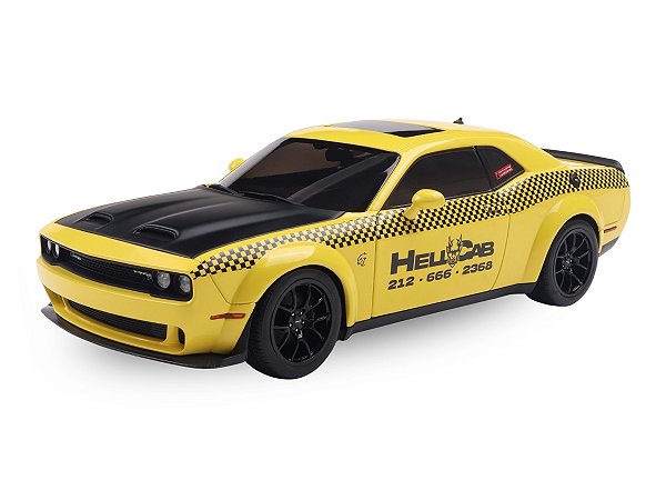 Dodge Challenger SRT Hellcat Redeye Widebody NYC Hellcab 2023 1:18 Solido Amarelo