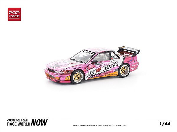 Nissan Silvia S13 EVA RT Pandem Production Model Custom Type-08 X 1087X 1:64 POP RACE