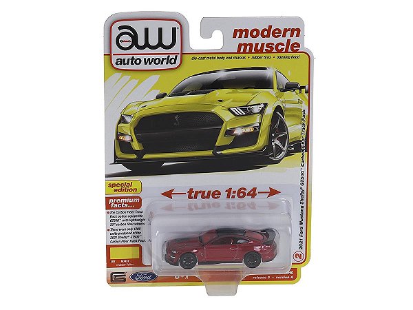 Ford Mustang Shelby GT500 2021 Carbon Pack R5A 2024 1:64 Autoworld Premium CHASE