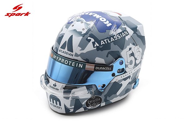 Capacete Carlos Sainz Williams Racing British GP 2025 1:5 Spark