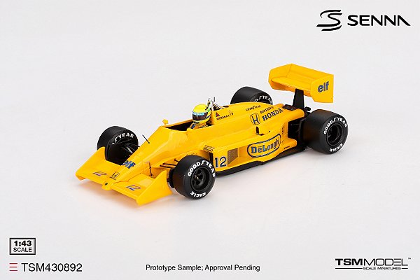 Lotus 99T #12 Ayrton Senna 1987 Vencedor GP Monaco 1987 1:43 TSM Model