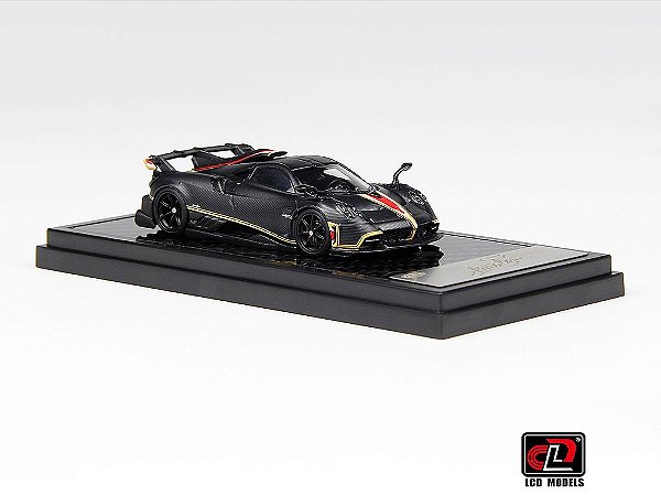 *** PRÉ-VENDA *** Pagani Imola Coupe 1:64 LCD Models Preto Carbon PV12943