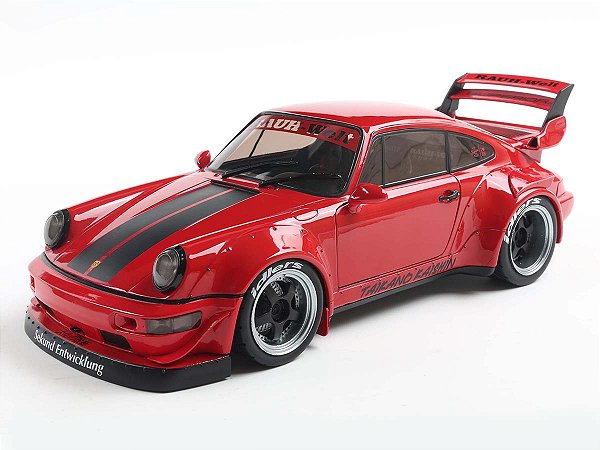 Porsche RWB Bodykit Taikano Kaishin 2024 1:18 Solido Vermelho