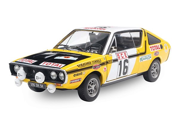 Renault 17 PH.1 Rally de Marrocos 1976 1:18 Solido Amarelo