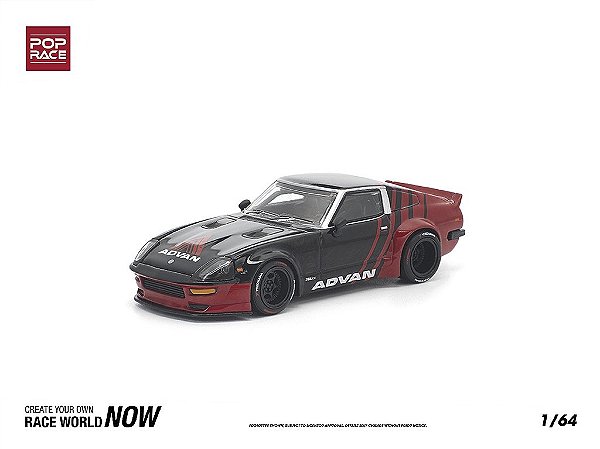 *** PRÉ-VENDA *** Nissan 280ZX Pandem Body Kit ADVAN 1:64 POP RACE PV13007