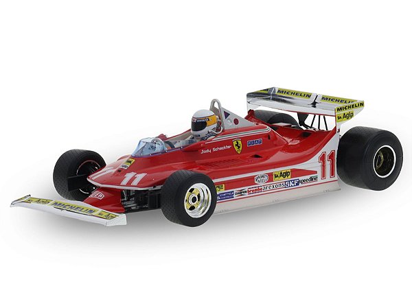 Fórmula 1 Ferrari 312T4 Jody Scheckter Campeão do Mundo 1979 1:18 Bburago