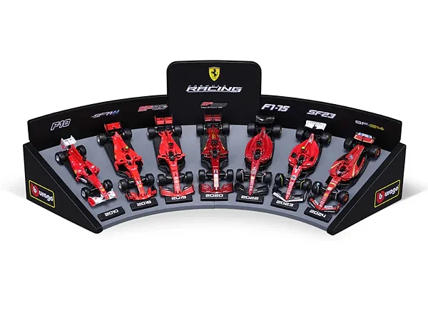 Fórmula 1 Set Cars Ferrari c/ Display 1:43 Bburago