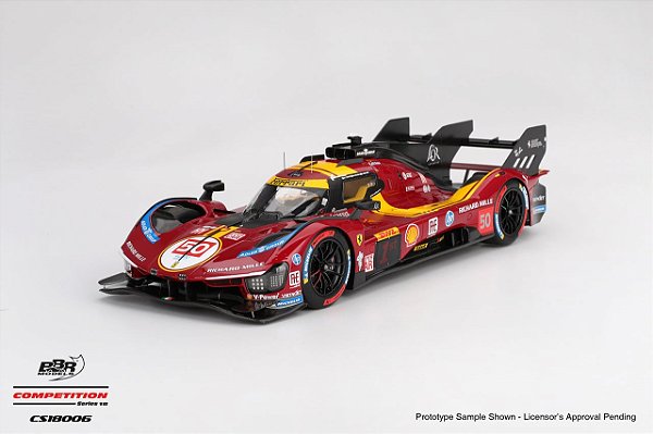 Ferrari 499P #50 Ferrari AF Corse 2025 Vencedora WEC Qatar 1812km 1:18 BBR