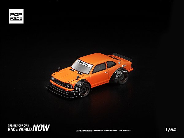 Toyota Corolla KE25 1:64 POP RACE Laranja