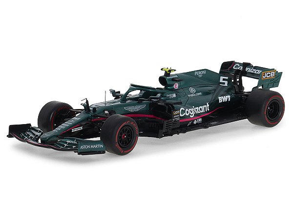 Fórmula 1 Aston Martin AMR21 S. Vettel 2nd GP Azerbaijão 2021 1:24 PCT