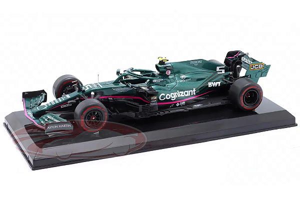 Fórmula 1 Aston Martin AMR21 S. Vettel 2nd GP Azerbaijão 2021 1:24 PCT