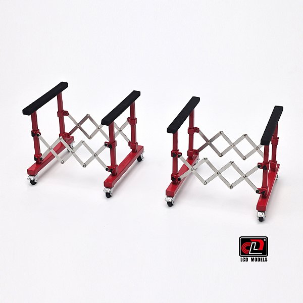 *** PRÉ-VENDA *** Suporte para Capô 1:18 LCD Models Vermelho