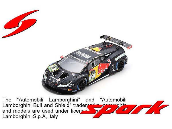 *** PRÉ-VENDA *** Lamborghini Huracán GT3 EVO2 RED BULL Team 24Hs Nürburgring 2024 1:18 Spark