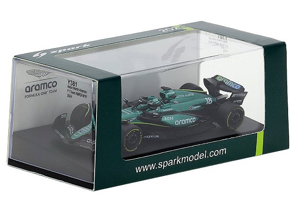 Fórmula 1 Aston Martin Aramco F1 Team AMR24 Lance Stroll 2024 1:64 Spark