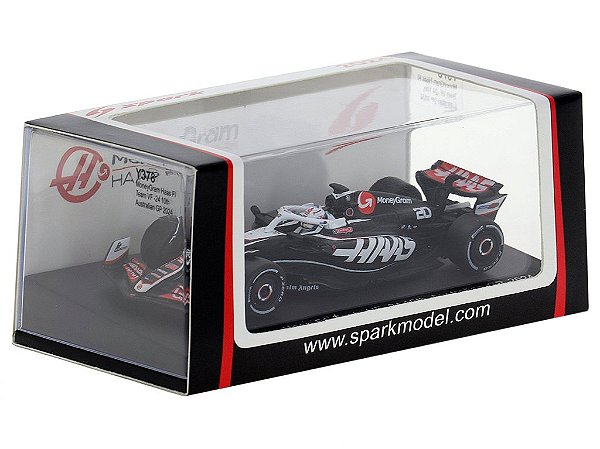 Fórmula 1 MoneyGram Haas F1 Team VF-24 Kevin Magnussen 2024 1:64 Spark