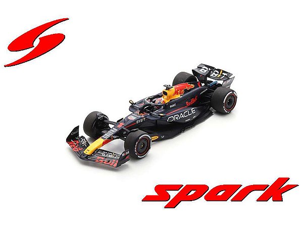 *** PRÉ-VENDA *** Fórmula 1 Oracle Red Bull Racing RB20 Max Verstappen Winner Bahrain GP 2024 1:18 Spark
