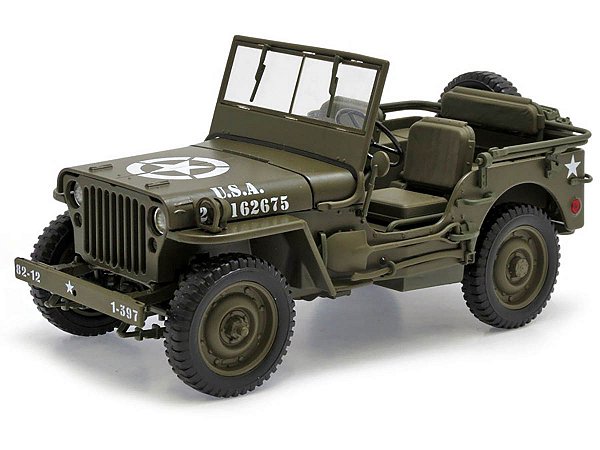 Jeep Willys 1/4 Ton Army Truck 1:18 Welly