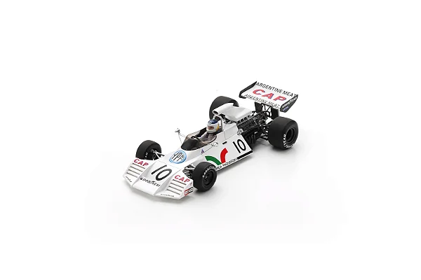Fórmula 1 Brabham BT42 No.10 Carlos Reutemann 3rd GP França 1973 1:18 Spark