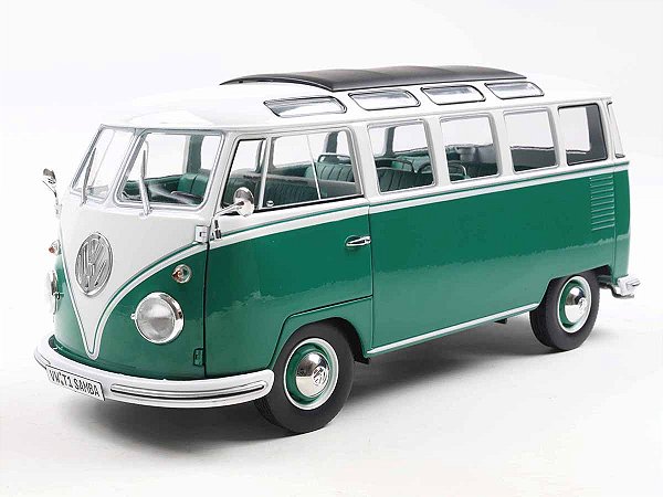 Volkswagen Kombi T1 21 Janelas 1962 1:18 Solido Verde