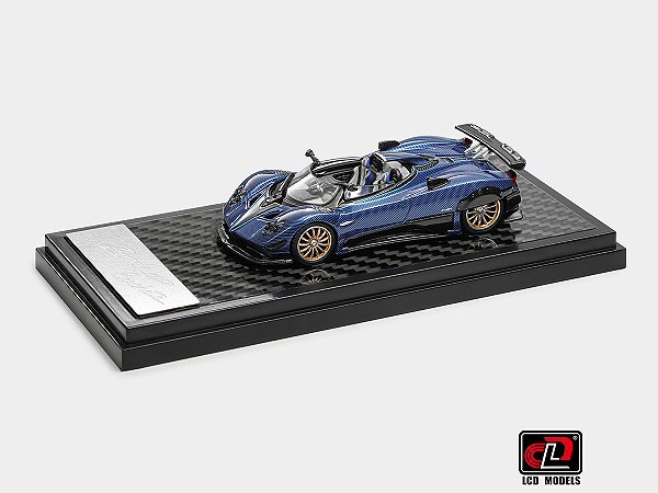 Pagani Zonda HP 1:64 LCD Models Carbon Blue