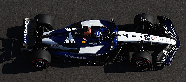 Fórmula 1 Williams Racing FW47 Alexander Albon GP EUA 2025 1:64 Spark