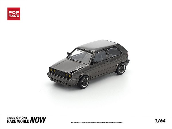 Golf GTi MK2 1:64 POP RACE Dark Chrome Series