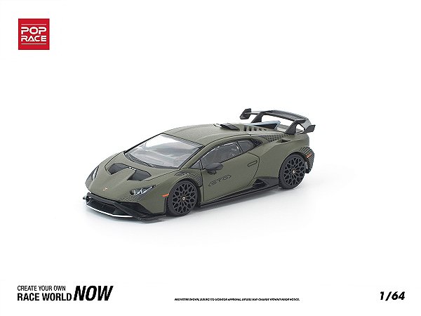 Lamborghini Huracan STO 1:64 POP RACE Verde