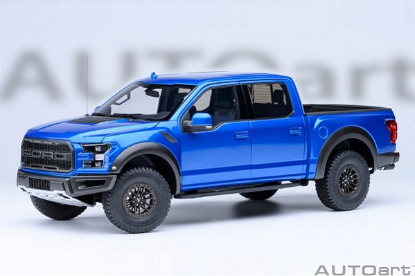 *** PRÉ-VENDA *** Ford F-150 Raptor Supercrew 2019 1:18 Autoart Azul