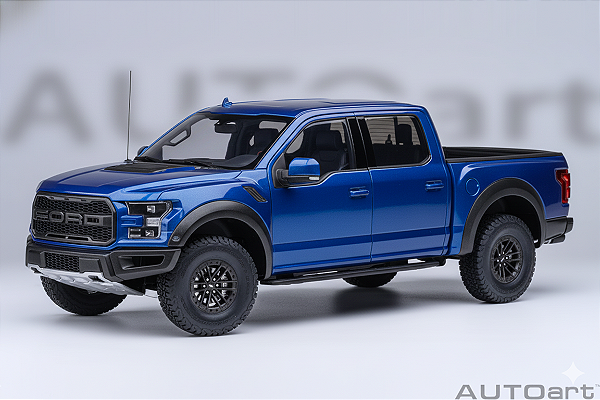 Ford F-150 Raptor Supercrew 2019 1:18 Autoart Azul