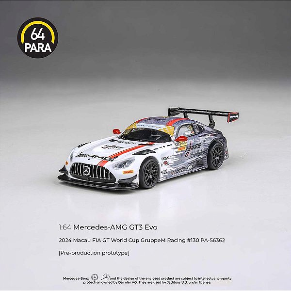 Mercedes AMG GT3 2024 1st Macau FIA GT World Cup GruppeM Racing 1:64 PARA64