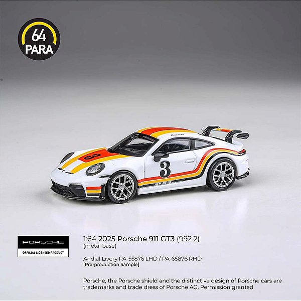 Porsche 911 GT3 (992.2) 2025 Andial Livery 1:64 PARA64