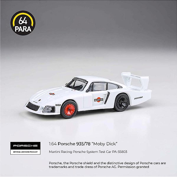 Porsche 935/78 Martini Racing Porsche System Test Car RHD 1:64 PARA64