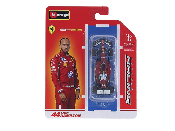 Fórmula 1 Ferrari SF-25 Lewis Hamilton 2025 1:64 Bburago