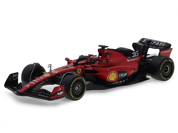 Fórmula 1 Ferrari SF-23 Charles Leclerc 2023 c/ Piloto 1:24 Bburago