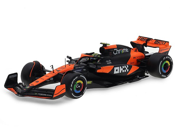 Fórmula 1 McLaren MCL38 Lando Norris 2024 c/ Piloto 1:24 Bburago