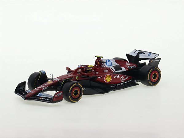 Fórmula 1 Ferrari SF-25 2025 Lewis Hamilton 1:43 Bburago c/ Display e Piloto