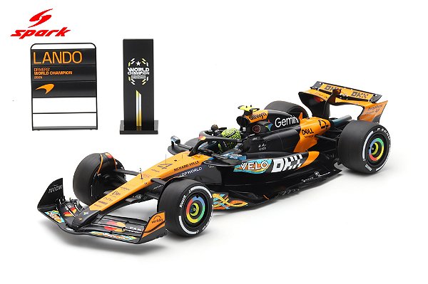 Fórmula 1 McLaren MCL39 Lando Norris World Champion Abu Dhabi 2025 1:12 Spark