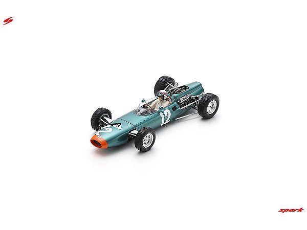 Fórmula 1 BRM P261 No.12 Jackie Stewart Winner GP Mônaco 1966 1:18 Spark