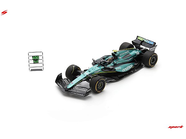 Fórmula 1 Aston Martin Aramco AMR24 Fernando Alonso GP México 2024 1:18 Spark